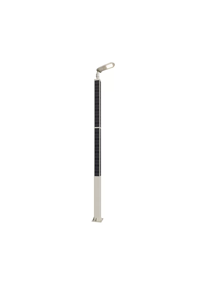 Square solar pole light presy